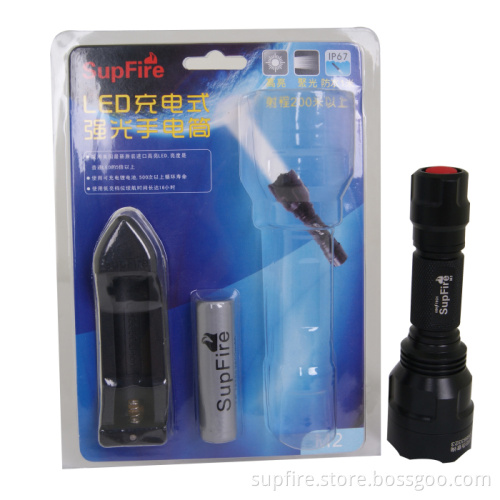 Rechargeable LED Torch with CE Using 18650 or AAA Battery
